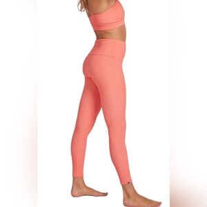 Onzie Women's Rib Midi Peach Punch Ribbed Size XS NWT